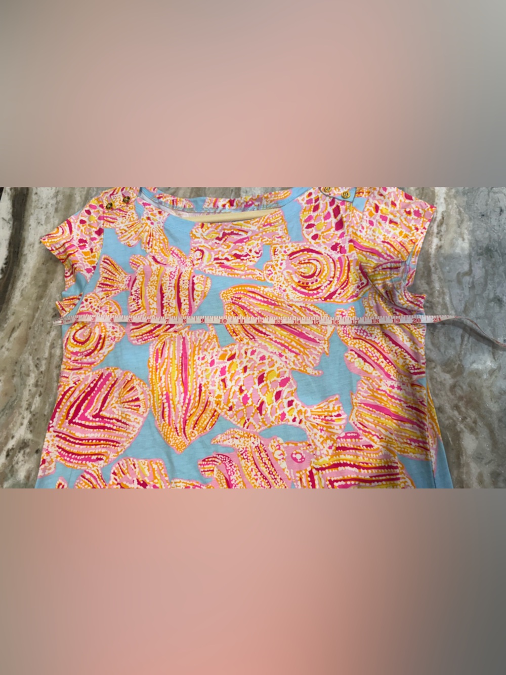 Women’s LILLY PULITZER Loren short sleeve boatneck bikini breakwater dress- XL - Picture 6 of 8